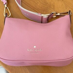Kate Spade Pink Crossbody Bag with Gold Accents